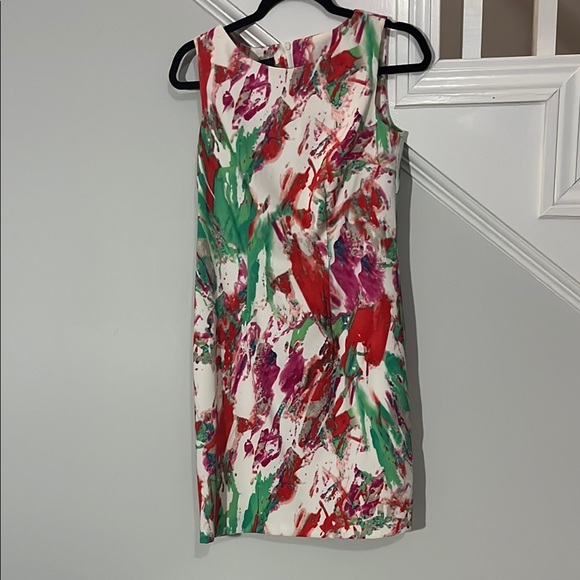 AGB Pink and Red Sheath Mini Dress for Wedding Guest - Picture 1 of 10